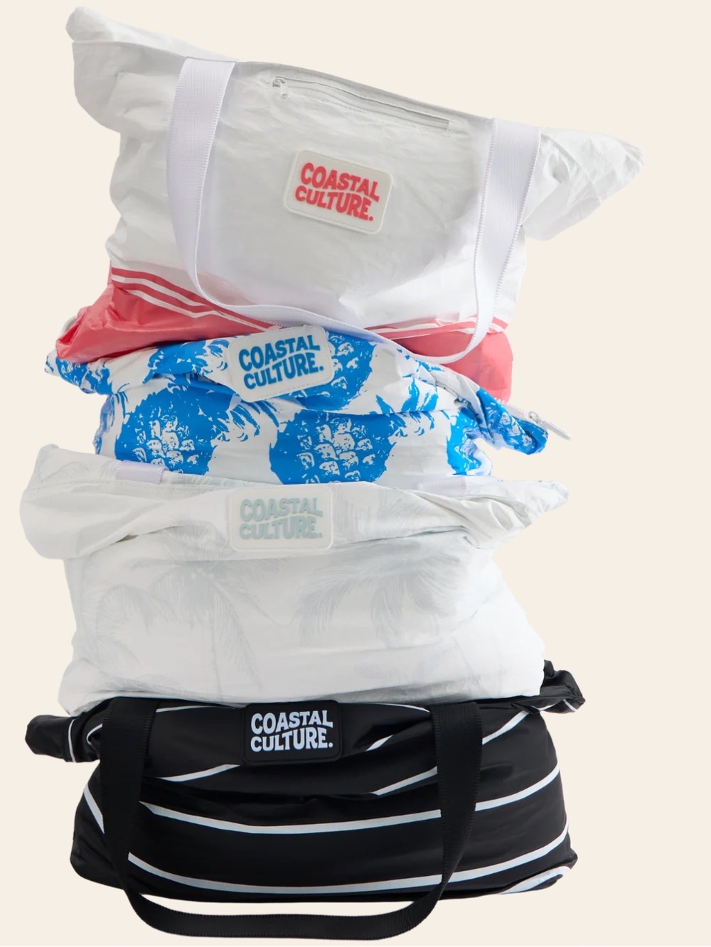 Coastal Culture Everyday Tote Bag Weather Ready Reusable Beach Travel Bag NEW